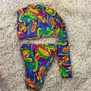 Sassy pants rave outfit.